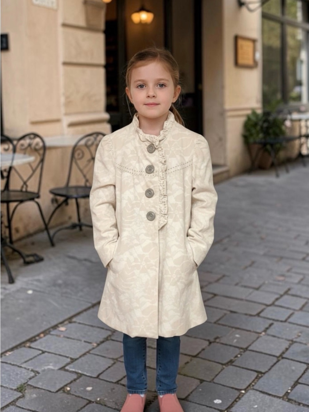 Elevensies Cotton Dress Coat Size 4 NWOT